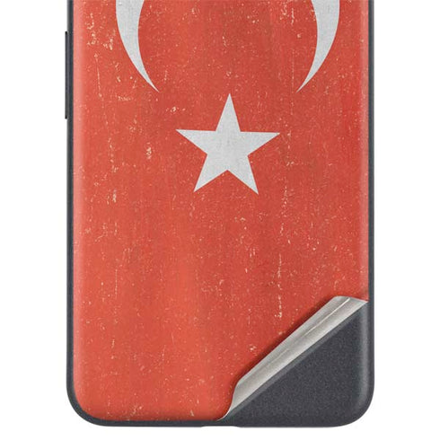 Turkish Flag Distressed Google Pixel 4a 5G Skin